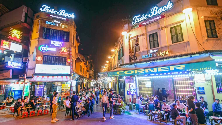 night market in hanoi vietnam