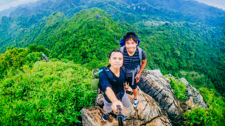 trekking in vietnam in cat ba island