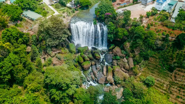 elephant waterfall in dalat