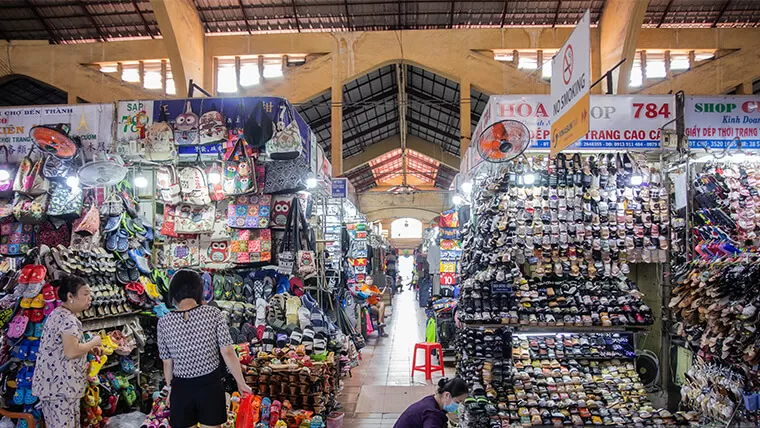 ben thanh market in vietnam
