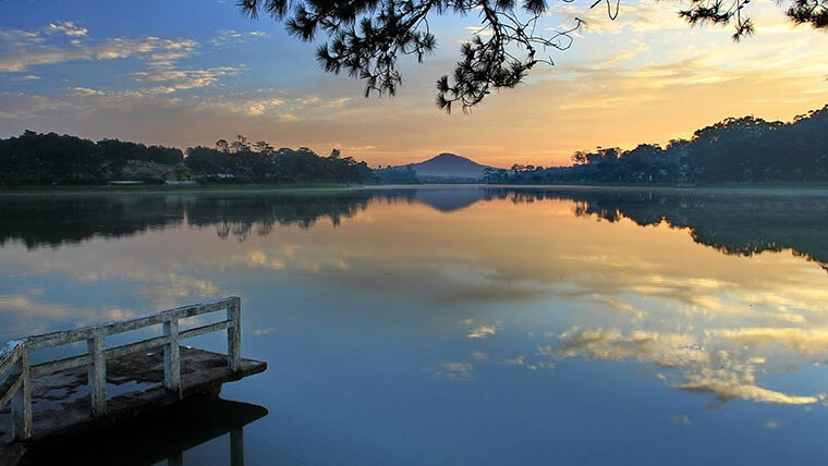 Xuan Huong lake in Vietnam