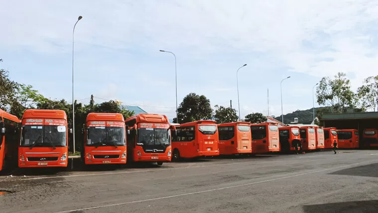Bus from Saigon to Dalat