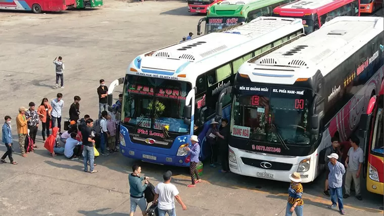 bus from hanoi to hue