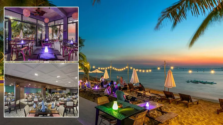 sunset beach bar restaurant in phu quoc