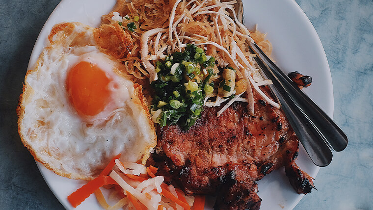 broken rice food in saigon