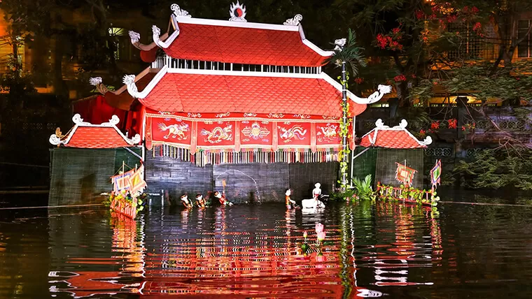 theatre of  water puppet show in vietnam