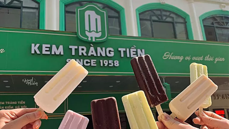 trang tien ice cream food in hanoi