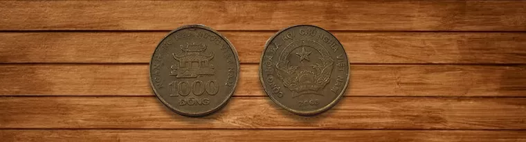 coin of 1000 vietnamese dong symbol