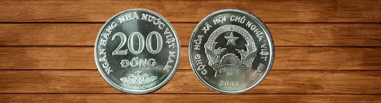 coin of 200 vietnamese dong symbol