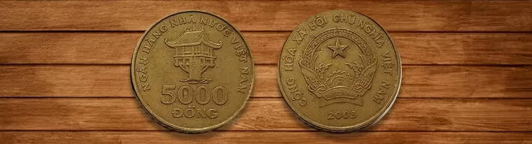 coin of 5000 vietnamese dong symbol