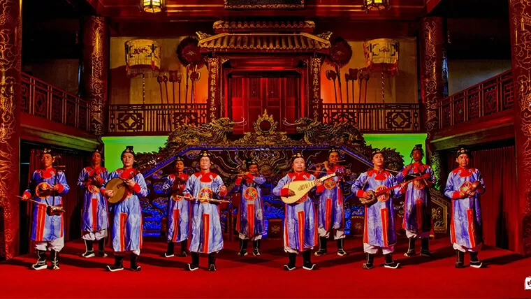 watching royal music show in hue - interesting things to do in vietnam