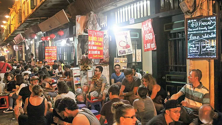 Nightlife in Old Quarter Hanoi