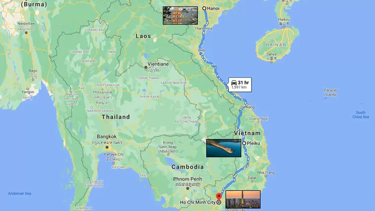 pleiku vietnam map